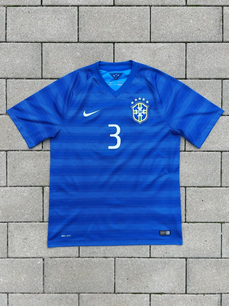 Brazil 2014/15 Original Away Shirt T. Silva 3 Size L - Shorty Football Shirts