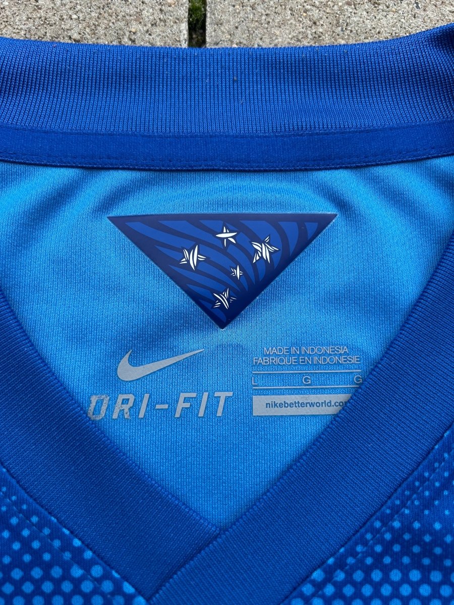 Brazil 2014/15 Original Away Shirt T. Silva 3 Size L - Shorty Football Shirts