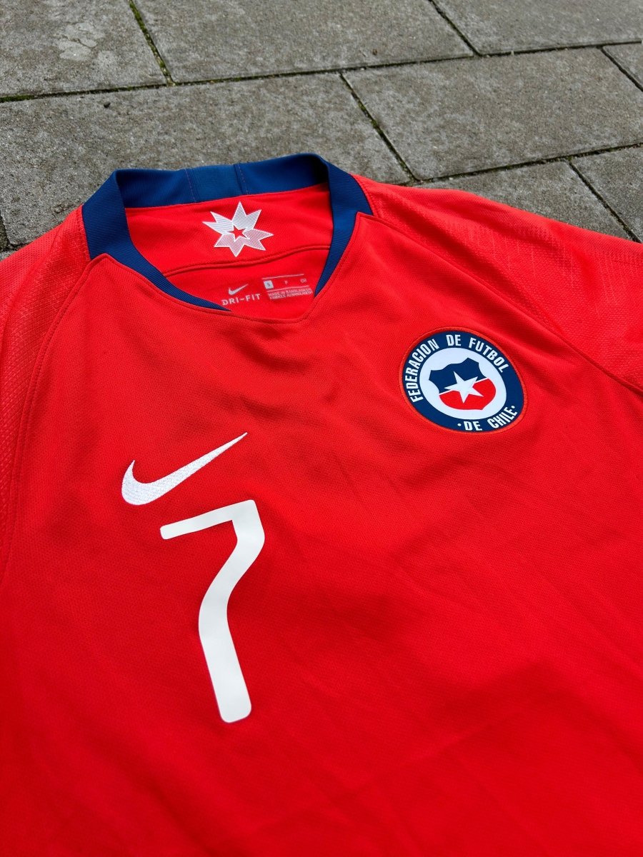 Chile 2018/19 Original Home Shirt Alexis Sánchez 7 Size S - Shorty Football Shirts