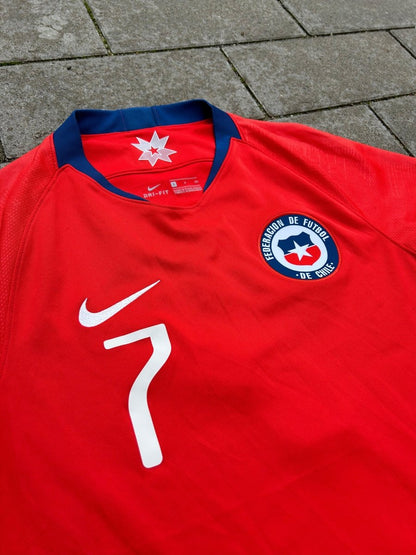 Chile 2018/19 Original Home Shirt Alexis Sánchez 7 Size S - Shorty Football Shirts