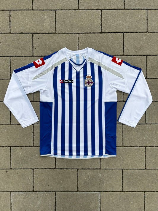 Deportivo La Coruña 2010/11 Original Home Shirt L/S Size M - Shorty Football Shirts