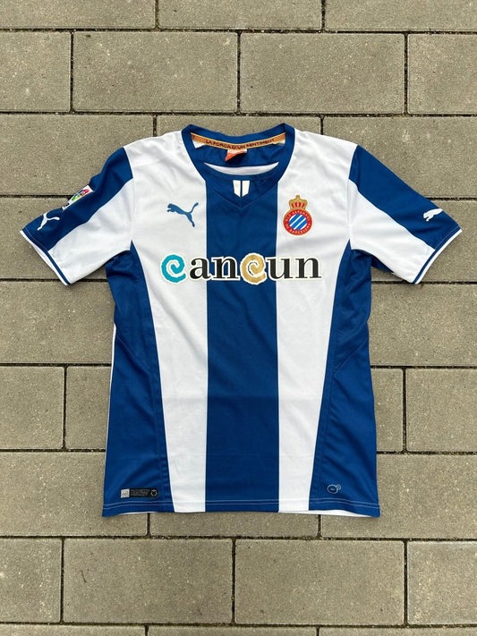 Espanyol 2013/14 Original Home Shirt Size S - Shorty Football Shirts