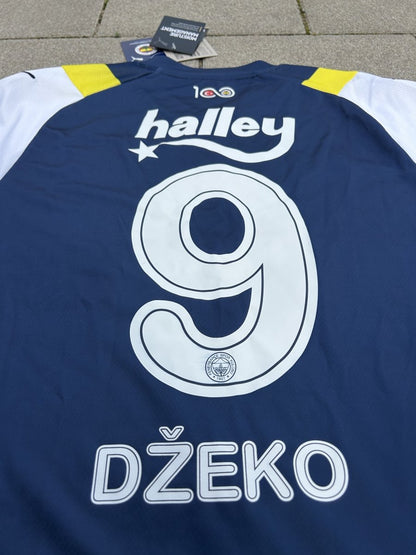 Fenerbahce 2023/24 Original Home Shirt Džeko #9 Size M - Shorty Football Shirts