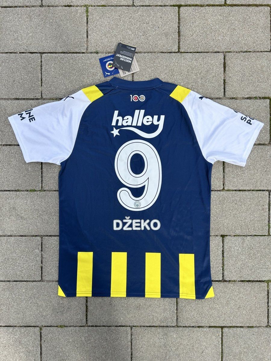 Fenerbahce 2023/24 Original Home Shirt Džeko #9 Size M - Shorty Football Shirts