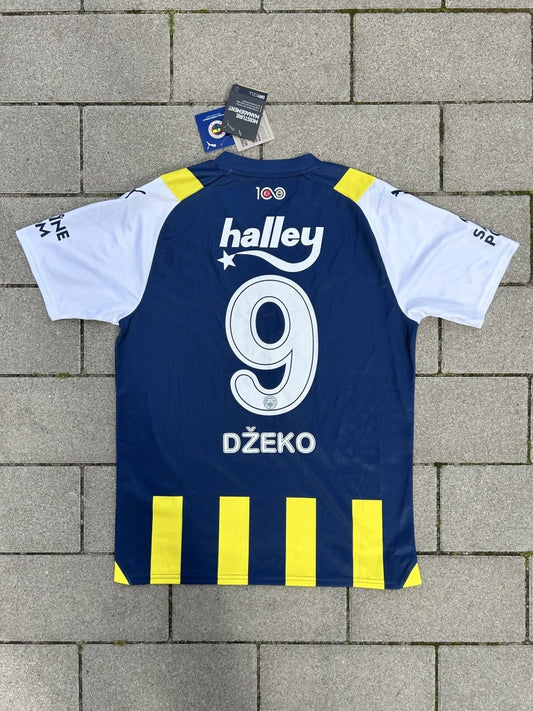 Fenerbahce 2023/24 Original Home Shirt Džeko #9 Size M - Shorty Football Shirts