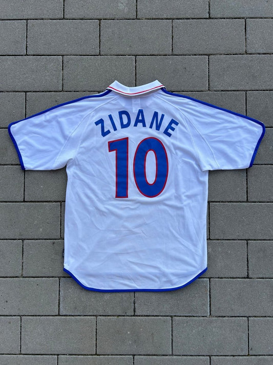 France 2000/02 Original Away Shirt Zidane 10 Size XL - Shorty Football Shirts