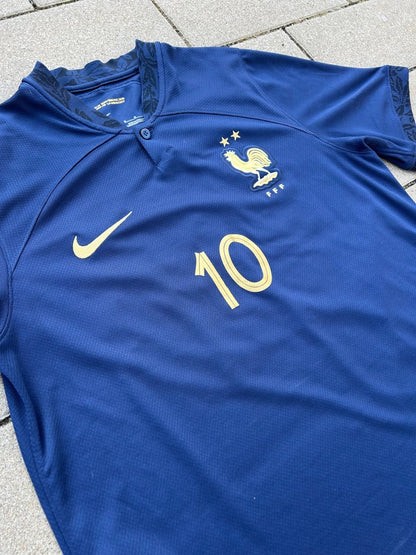 France 2022/23 Original Home Shirt Mbappé #10 Size M - Shorty Football Shirts