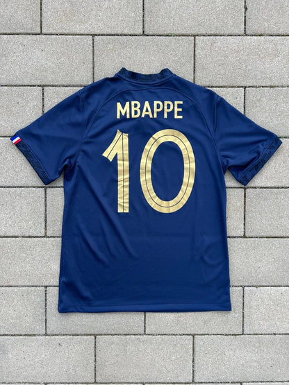 France 2022/23 Original Home Shirt Mbappé #10 Size M - Shorty Football Shirts