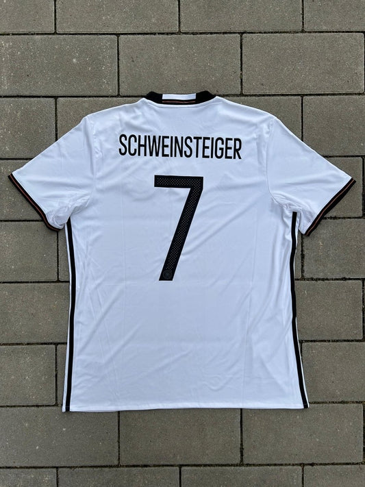 Germany 2016/17 Original Home Shirt Schweinsteiger 7 Size L - Shorty Football Shirts