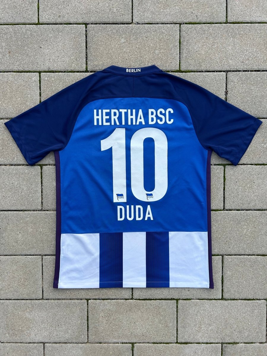Hertha Berlin 2016/17 Original Home Shirt Duda 10 Size M - Shorty Football Shirts
