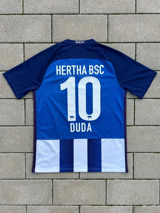 Hertha Berlin 2016/17 Original Home Shirt Duda 10 Size M - Shorty Football Shirts