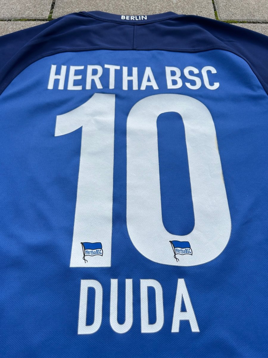 Hertha Berlin 2016/17 Original Home Shirt Duda 10 Size M - Shorty Football Shirts