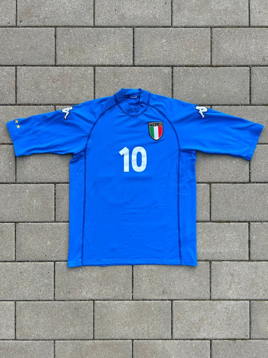Italy 2000/02 Original Home Shirt Del Piero 10 Size L - Shorty Football Shirts