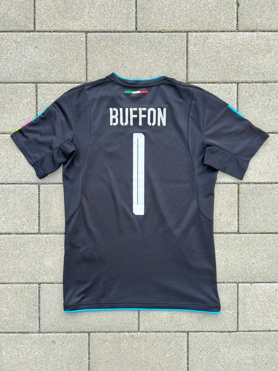 Italy 2016/17 Original GK Shirt Buffon #1 Size S - Shorty Football Shirts