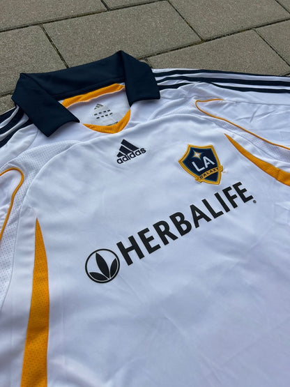 LA Galaxy 2007/08 Original Home Shirt Beckham 23 L/S Size L - Shorty Football Shirts