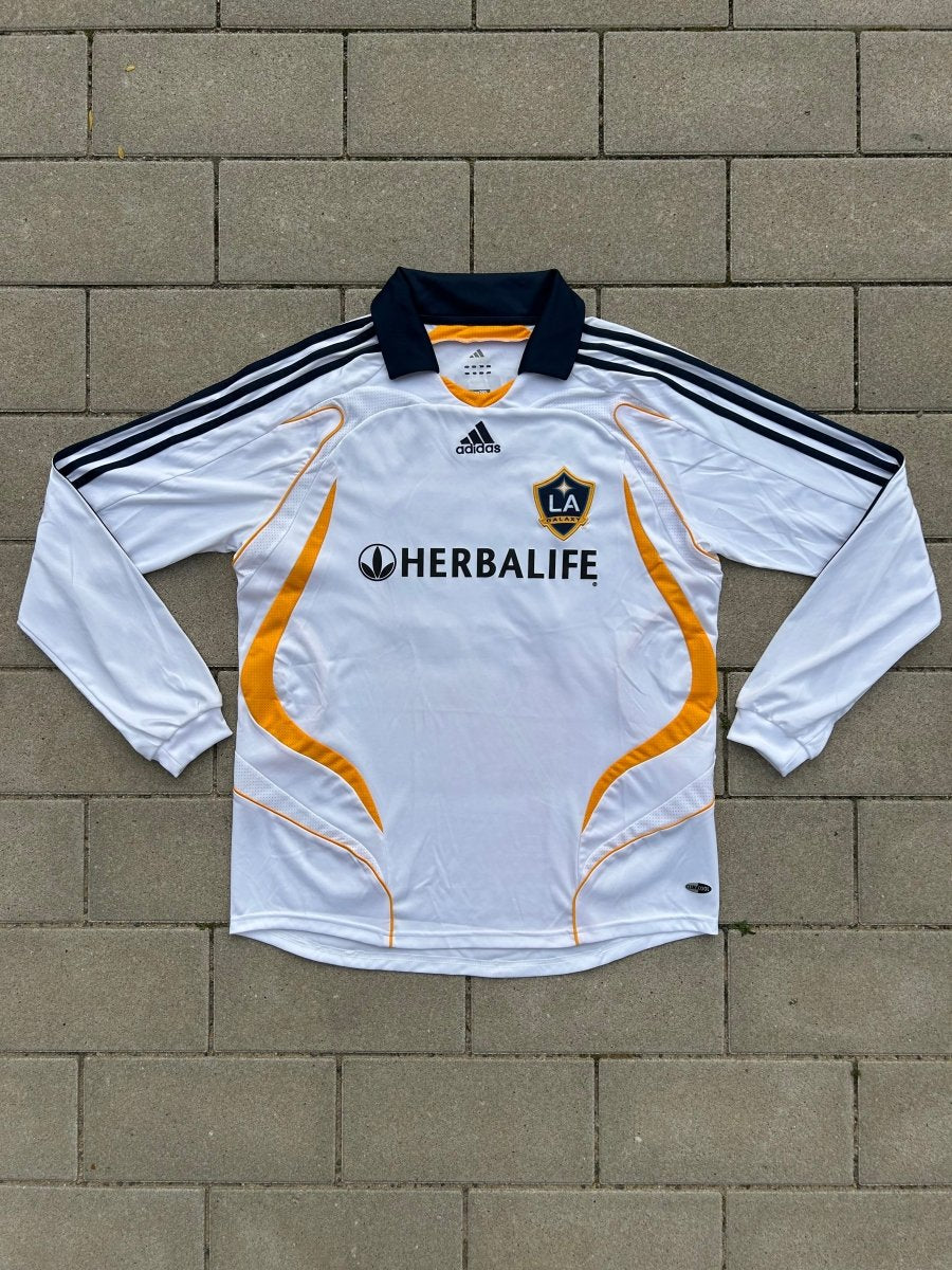 LA Galaxy 2007/08 Original Home Shirt Beckham 23 L/S Size L - Shorty Football Shirts