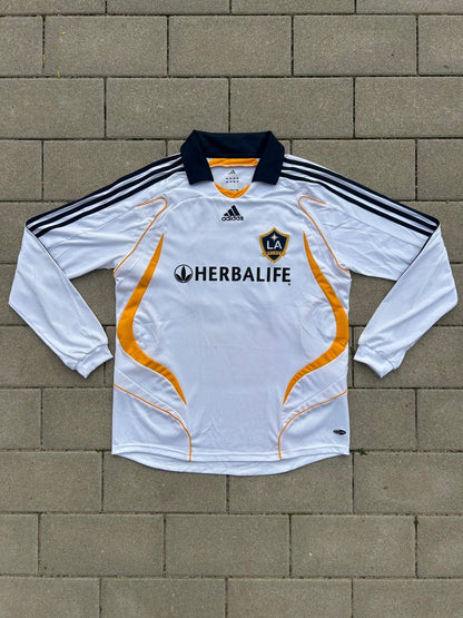 LA Galaxy 2007/08 Original Home Shirt Beckham 23 L/S Size L - Shorty Football Shirts