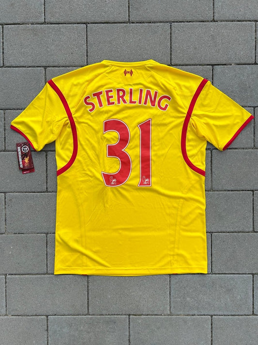 Liverpool 2014/15 Original Away Shirt Sterling 31 Size L - Shorty Football Shirts