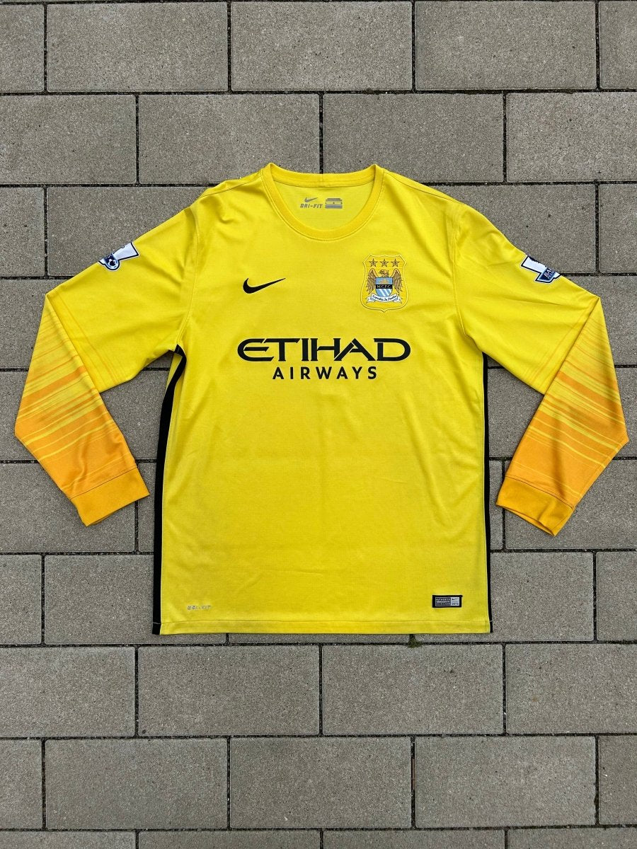 Manchester City 2015/16 Original GK Shirt Hart #1 Size L - Shorty Football Shirts