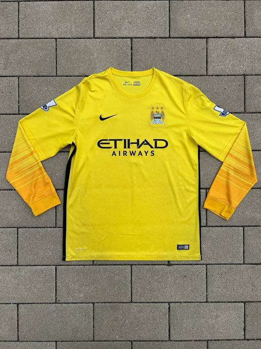 Manchester City 2015/16 Original GK Shirt Hart #1 Size L - Shorty Football Shirts