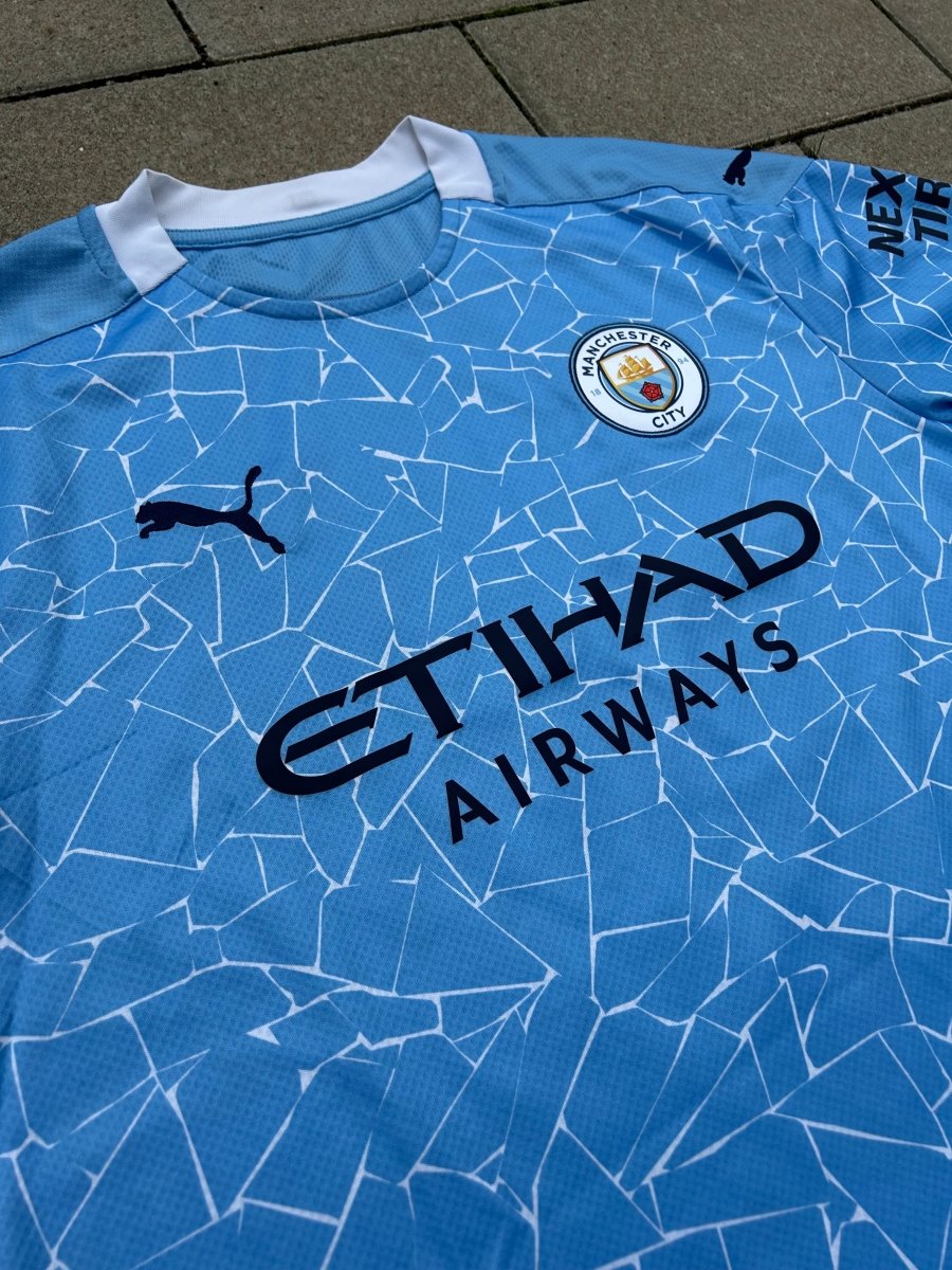 Manchester City 2020/21 Original Home Shirt Rodrigo 16 Size L - Shorty Football Shirts