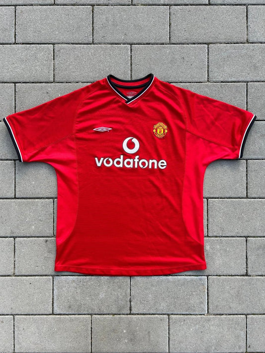 Manchester United 2000/02 Original Home Shirt Size M - Shorty Football Shirts