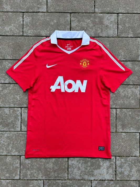 Manchester United 2010/11 Original Player Issue Home Shirt Size L - Shorty Football Shirts