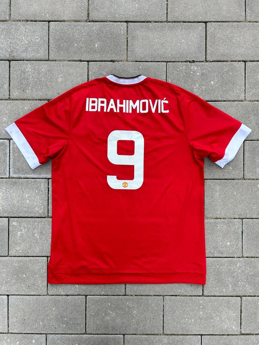 Manchester United 2015/16 Original Home Shirt Ibrahimovic 9 Size XL - Shorty Football Shirts