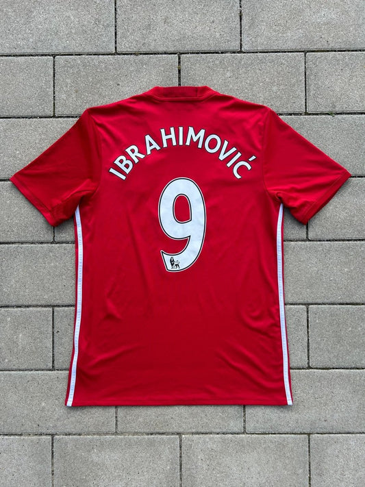Manchester United 2016/17 Home Shirt Ibrahimovic 9 Size M - Shorty Football Shirts