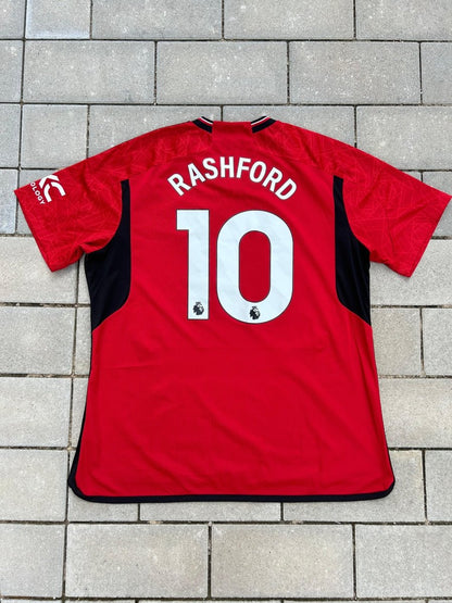 Manchester United 2023/24 Authentic Home Shirt Rashford 10 Size XXL - Shorty Football Shirts
