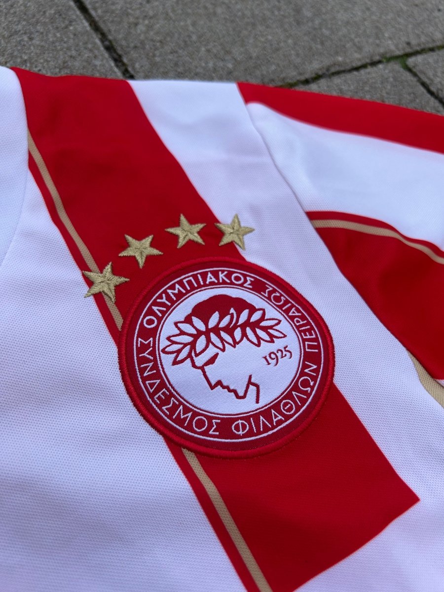 Olympiakos 2013/14 Original Home Shirt Mitroglou #7 Size S - Shorty Football Shirts
