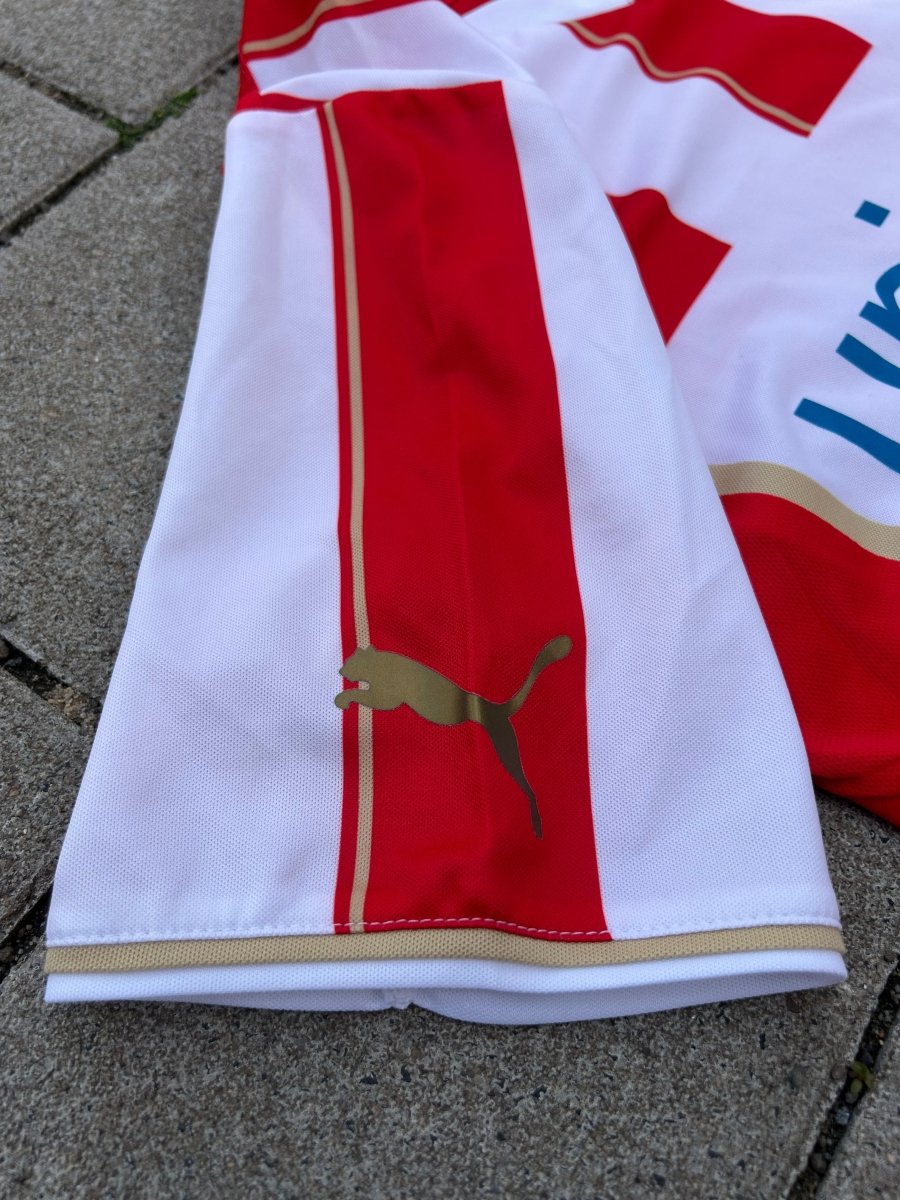 Olympiakos 2013/14 Original Home Shirt Mitroglou #7 Size S - Shorty Football Shirts
