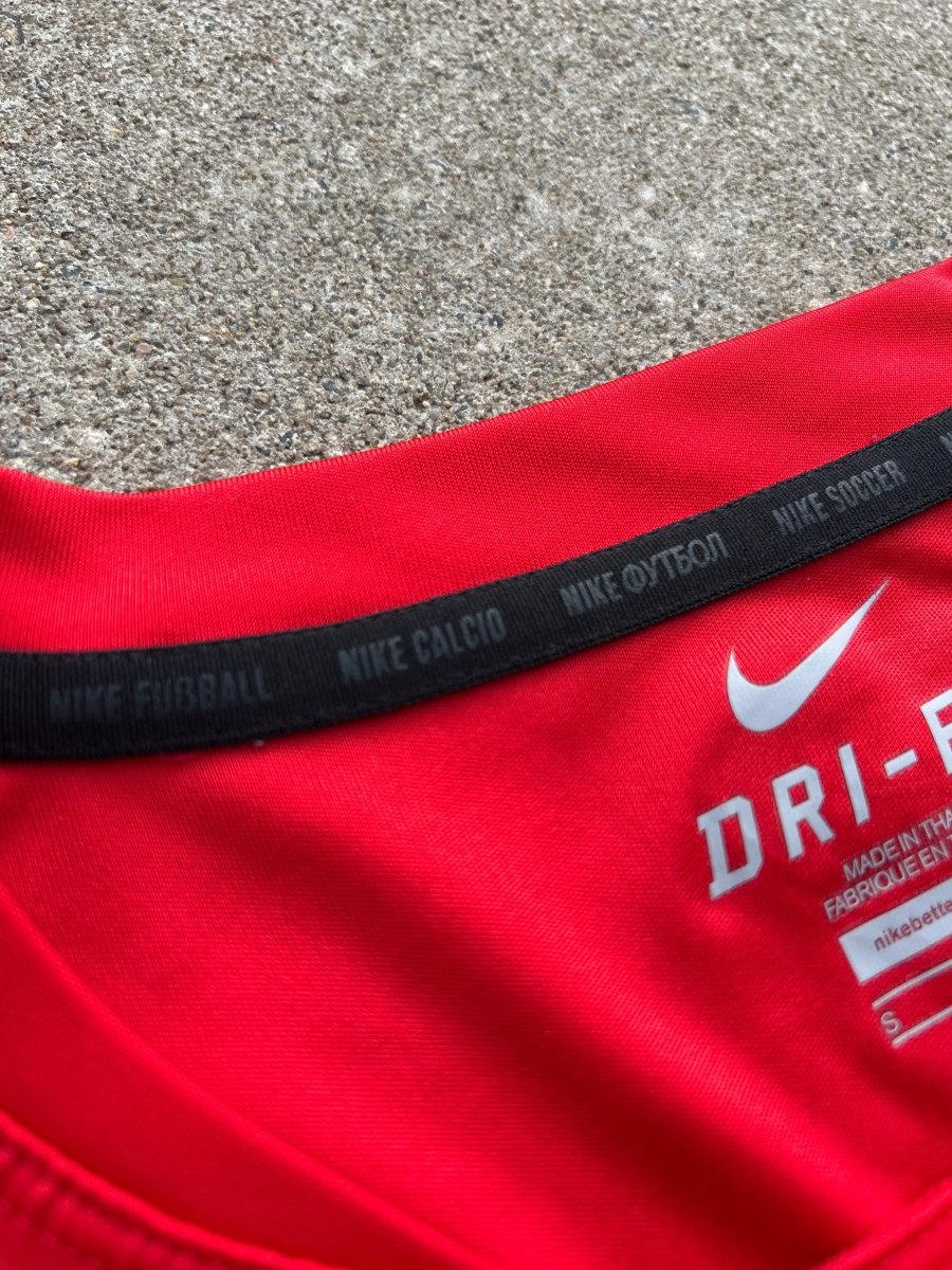 Original Teamwear Training Shirt Red Size S - Shorty Football Shirts