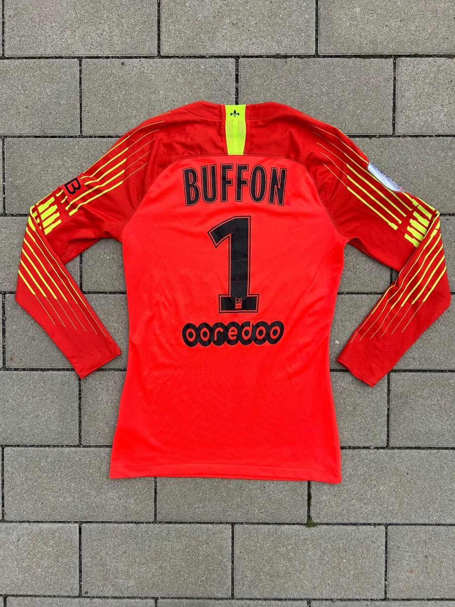 PSG 2018/19 Original GK Shirt Buffon #1 Size S - Shorty Football Shirts