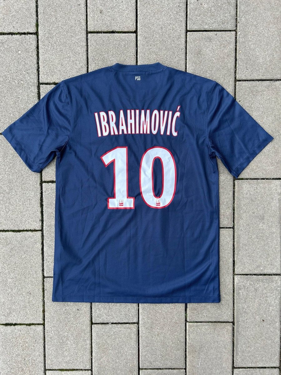 PSG 2012/13 Original Home Shirt Ibrahimović 10 Size M - Shorty Football Shirts