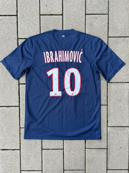 PSG 2012/13 Original Home Shirt Ibrahimović 10 Size M - Shorty Football Shirts