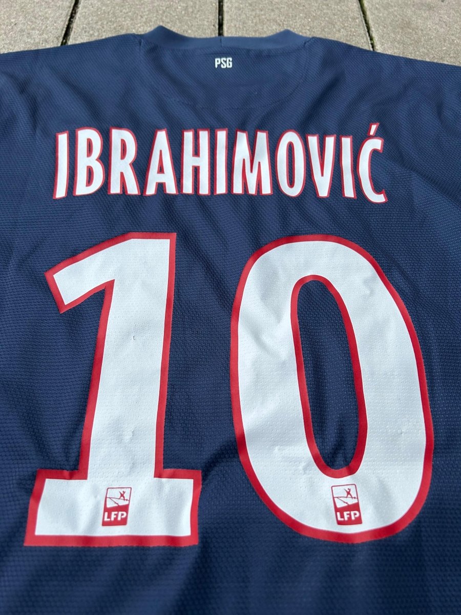 PSG 2012/13 Original Home Shirt Ibrahimović 10 Size M - Shorty Football Shirts