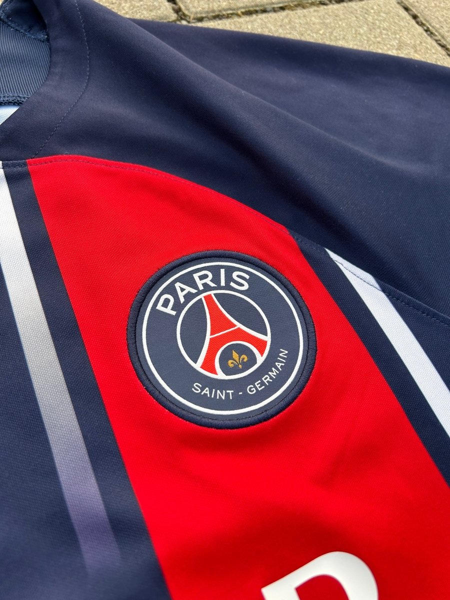 PSG 2023/24 Original Home Shirt Dembélé 10 Size S - Shorty Football Shirts