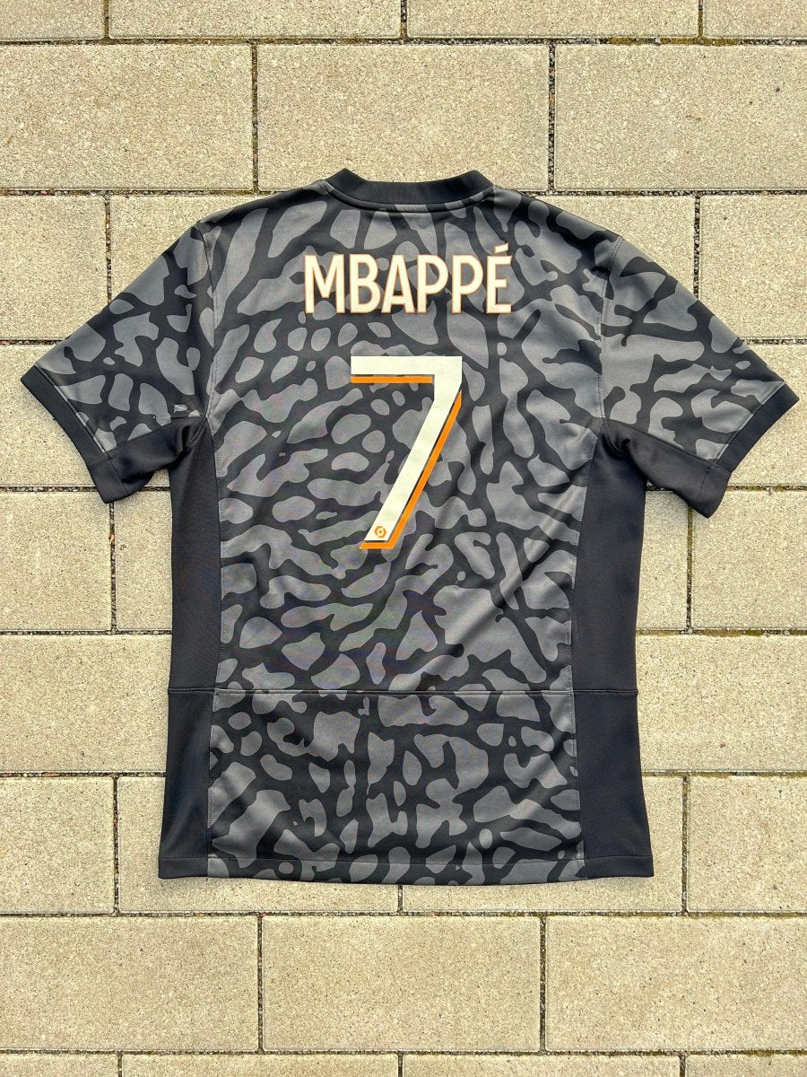 PSG 2023/24 Original Third Shirt Mbappé 7 Size M - Shorty Football Shirts