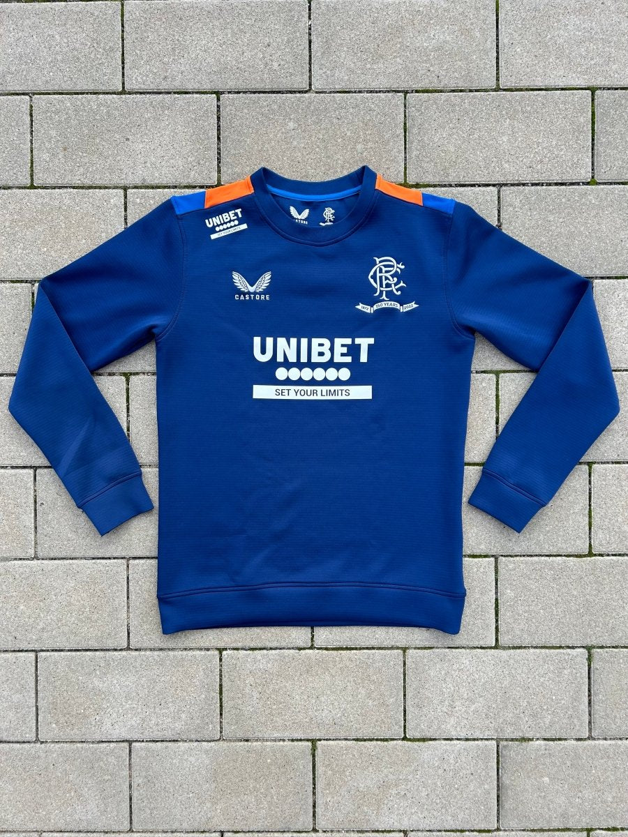 Rangers 2021/22 Original Matchday Sweat Top Size - Shorty Football Shirts