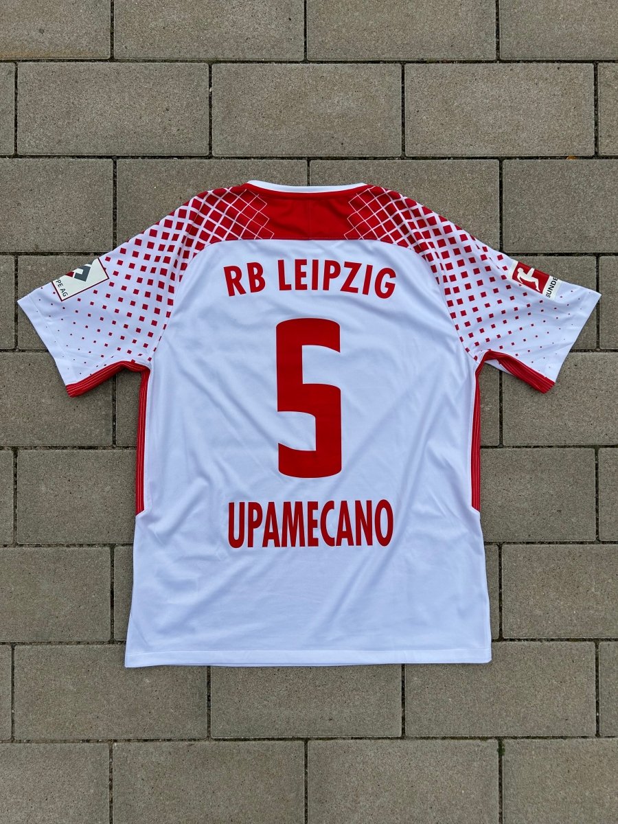 RB Leipzig 2017/18 Original Home Shirt Upamecano 5 Size L - Shorty Football Shirts
