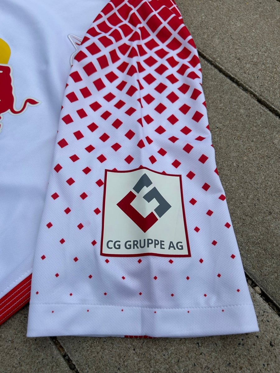 RB Leipzig 2017/18 Original Home Shirt Upamecano 5 Size L - Shorty Football Shirts
