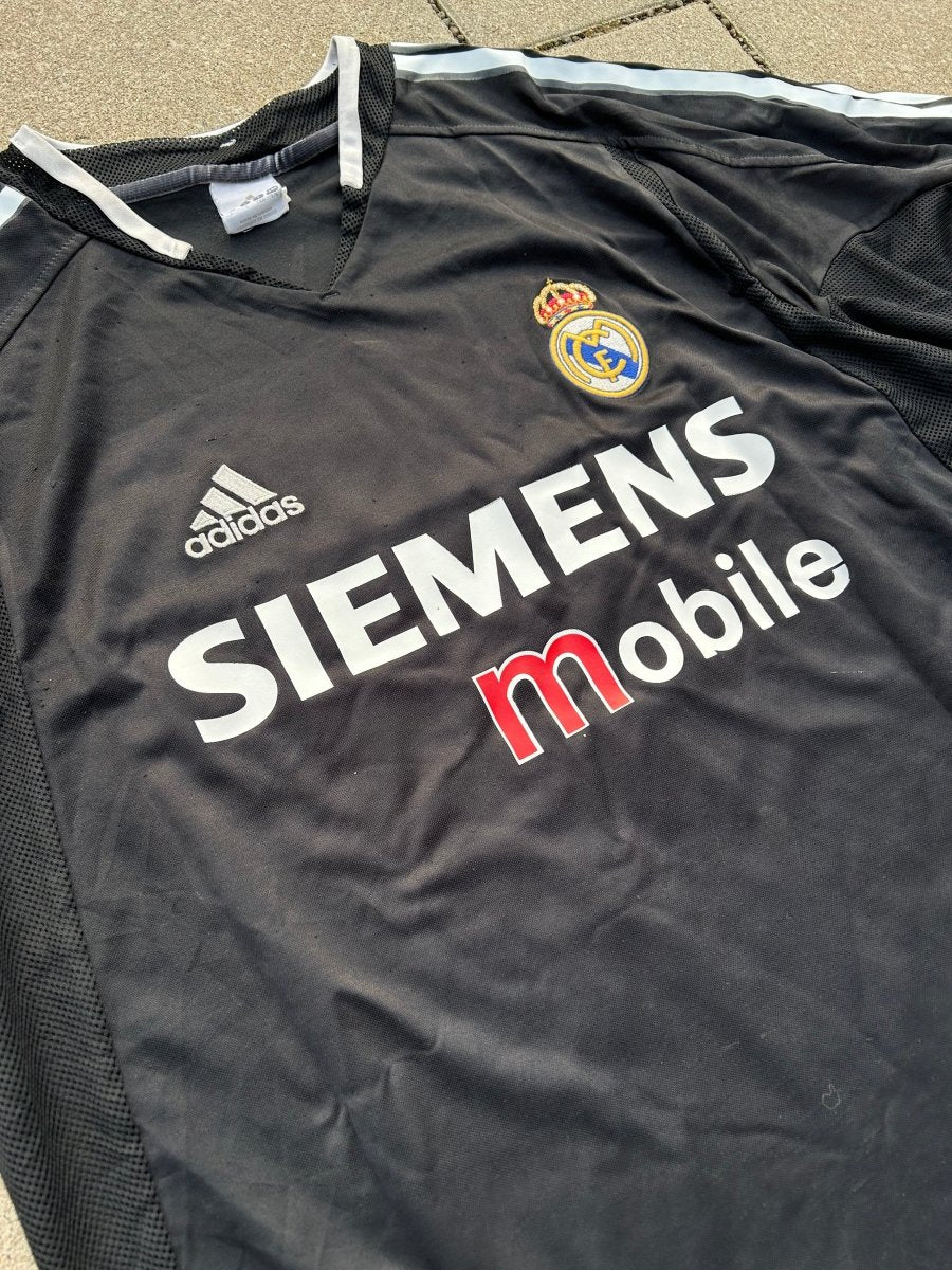 Real Madrid 2004/05 Original Away Shirt Zidane 5 Size L - Shorty Football Shirts