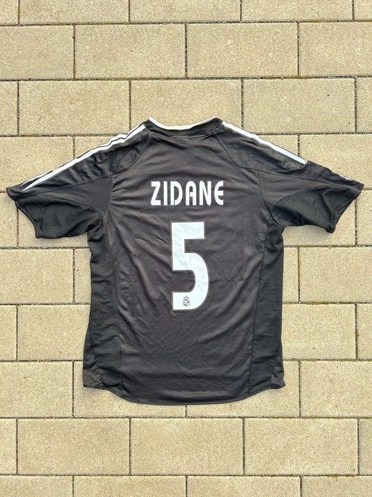 Real Madrid 2004/05 Original Away Shirt Zidane 5 Size L - Shorty Football Shirts