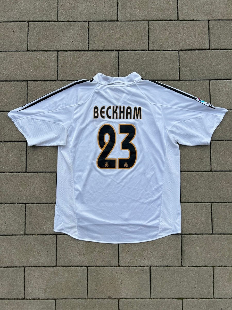 Real Madrid 2004/05 Original Home Shirt Beckham 23 Size XL - Shorty Football Shirts