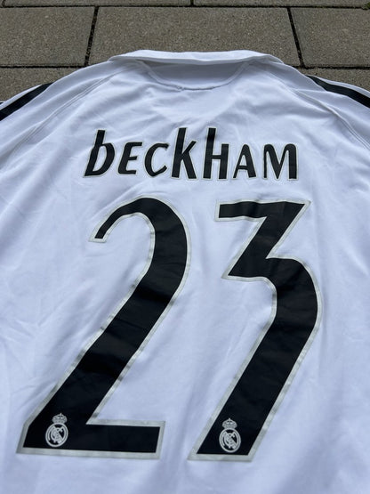 Real Madrid 2005/06 Original Home Shirt Beckham #23 Size M - Shorty Football Shirts