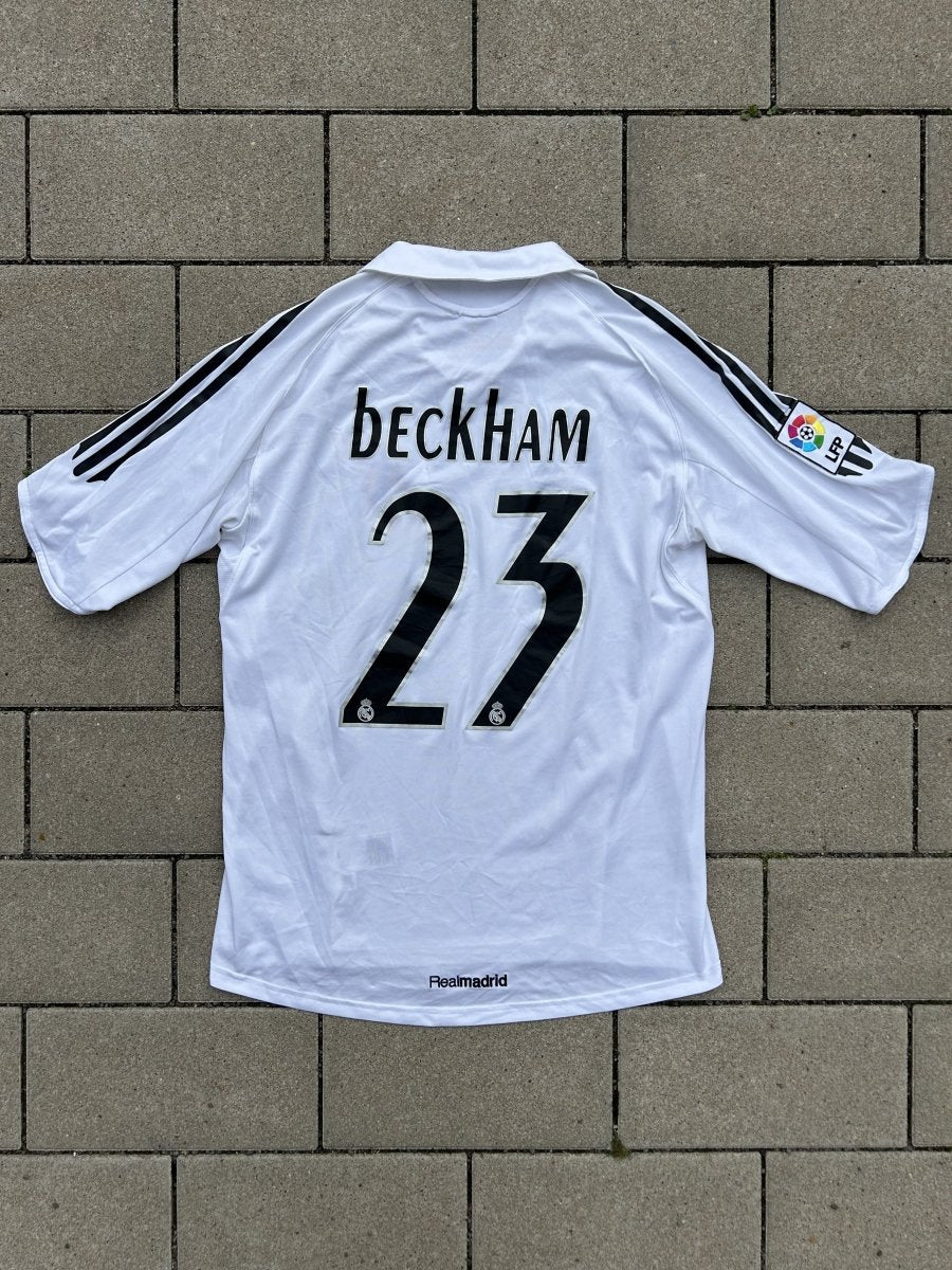 Real Madrid 2005/06 Original Home Shirt Beckham #23 Size M - Shorty Football Shirts