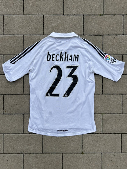 Real Madrid 2005/06 Original Home Shirt Beckham #23 Size M - Shorty Football Shirts