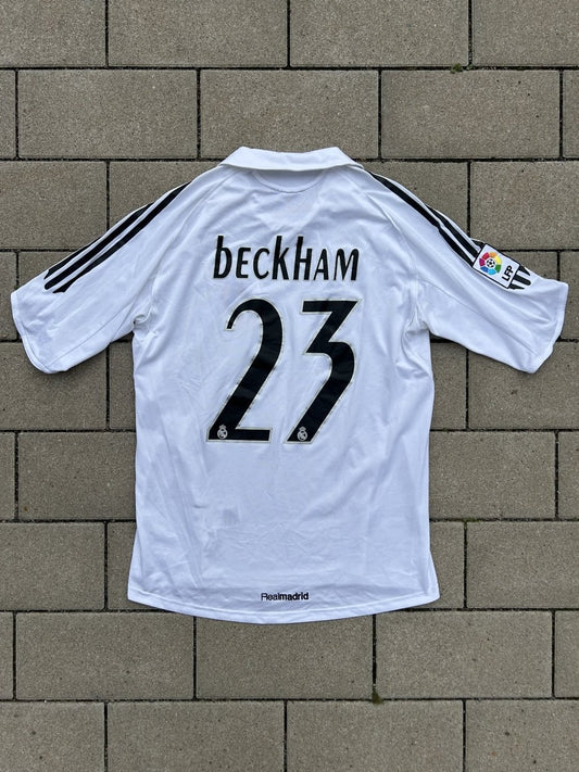 Real Madrid 2005/06 Original Home Shirt Beckham #23 Size M - Shorty Football Shirts