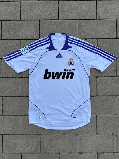 Real Madrid 2007/08 Original Home Shirt Size S - Shorty Football Shirts